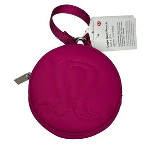 Lululemon Logo Coin Pouch Ripened Raspberry Pink RARE NEW with Tags